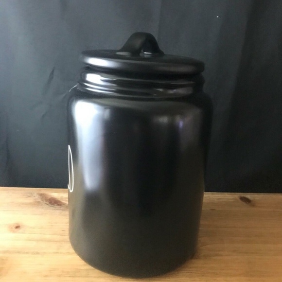 NEW Rae Dunn Artisan Collection by Magenta Black CANISTER/JAR "HOLD" 9.25" TALL - Picture 3 of 5